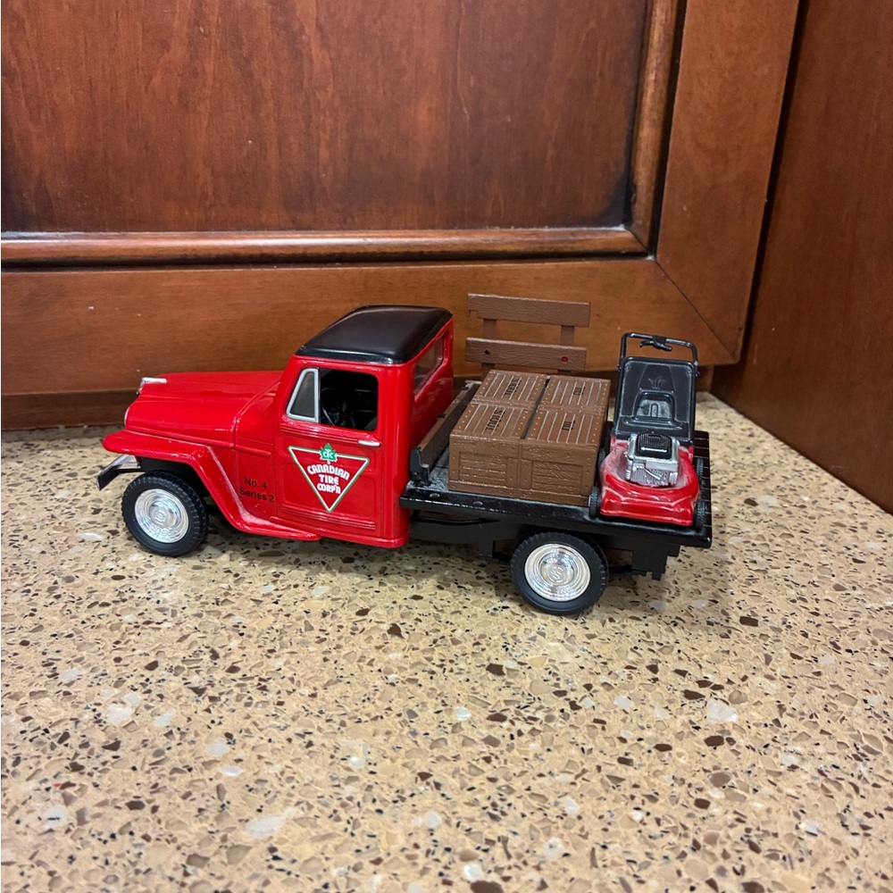 Canadian Tire Limited Edition Diecast 1953 Willys Jeep StakeBed Truck Piggy Bank